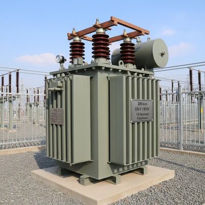 200 kVA 33kV Oil Immersed Power Transformer with Dyn11 Connection for Distribution Networks