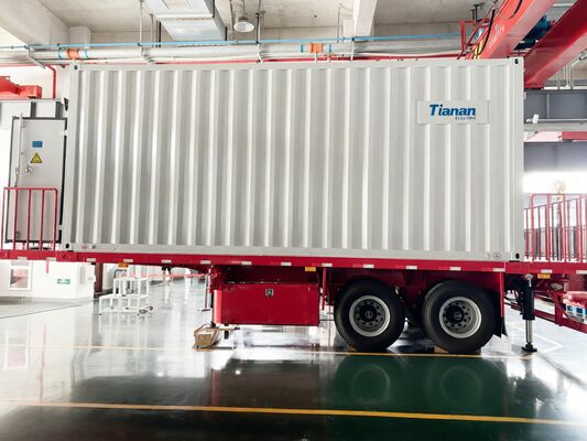 Ταχύτητα ανέμου 40 μέτρα ανά δευτερόλεπτο Κινητός Υποσταθμός Μετασχηματισμού με ονομαστικό ρεύμα διακοπής βραχυκυκλώματος 40 KA και ανοχή υγρασίας έως 95 τοις εκατό